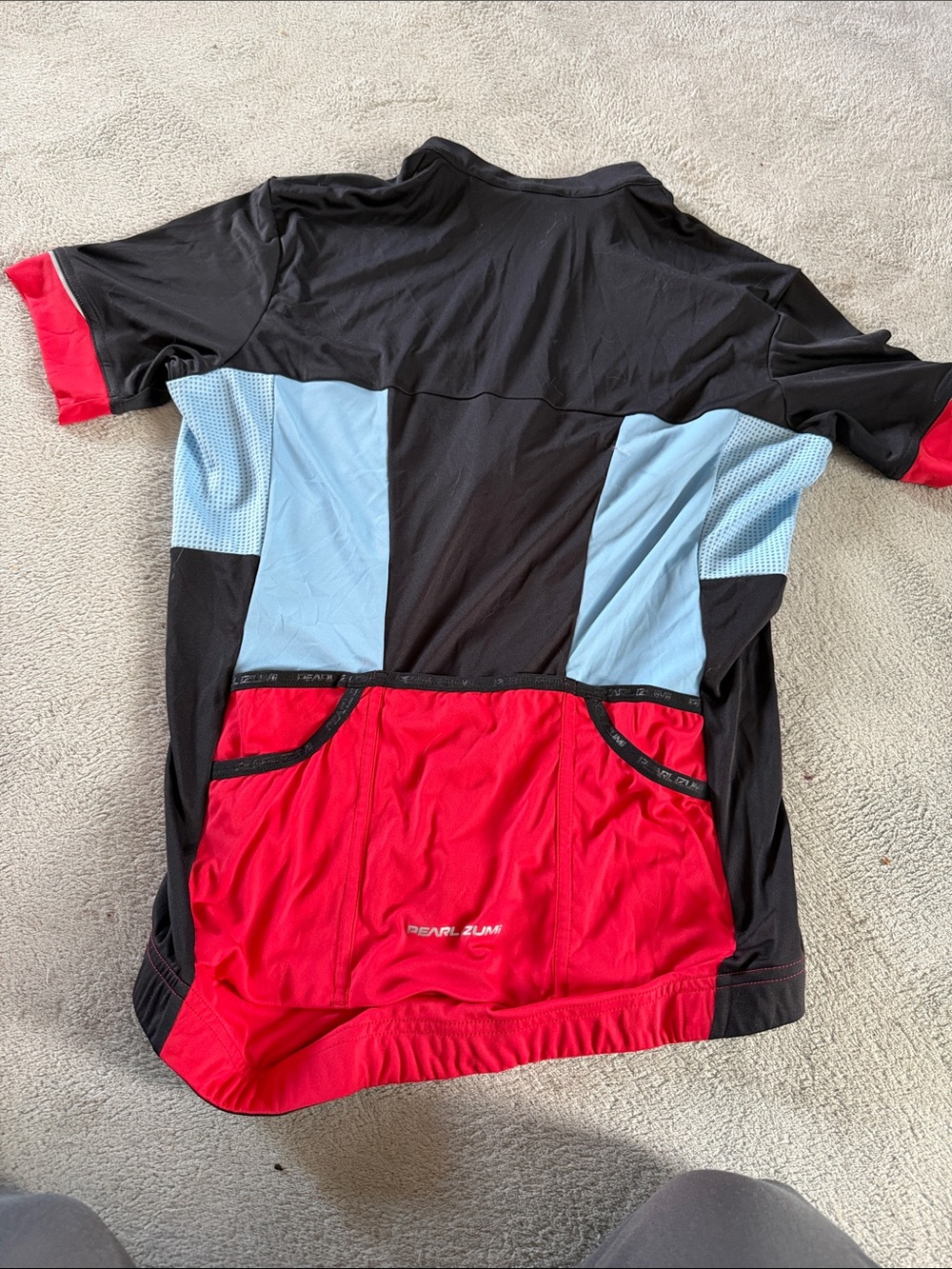 Pearl Izumi Men's Red and Black Cycling Jersey - Picture 2 of 3